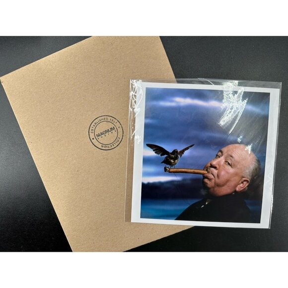 Magnum Photos Philippe Halsman “Alfred Hitchcock” 6”x6” Estate photo - Picture 1 of 5